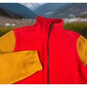 Stoic Full Zip‎ Fleece Sherpa Jacket Mens M Zipped Pockets Stretch Outdoor-EUC